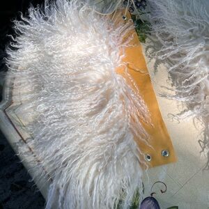 Custom Made Tibetan Lamb Fur-Trimmed Women's Ankle Adornmts Brand New